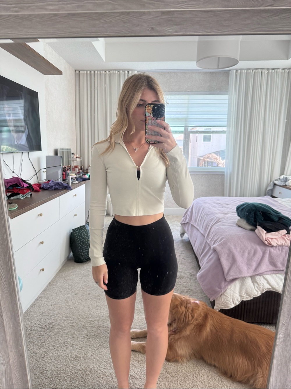 Lululemon Polo V-Neck Button Down Long Sleeve